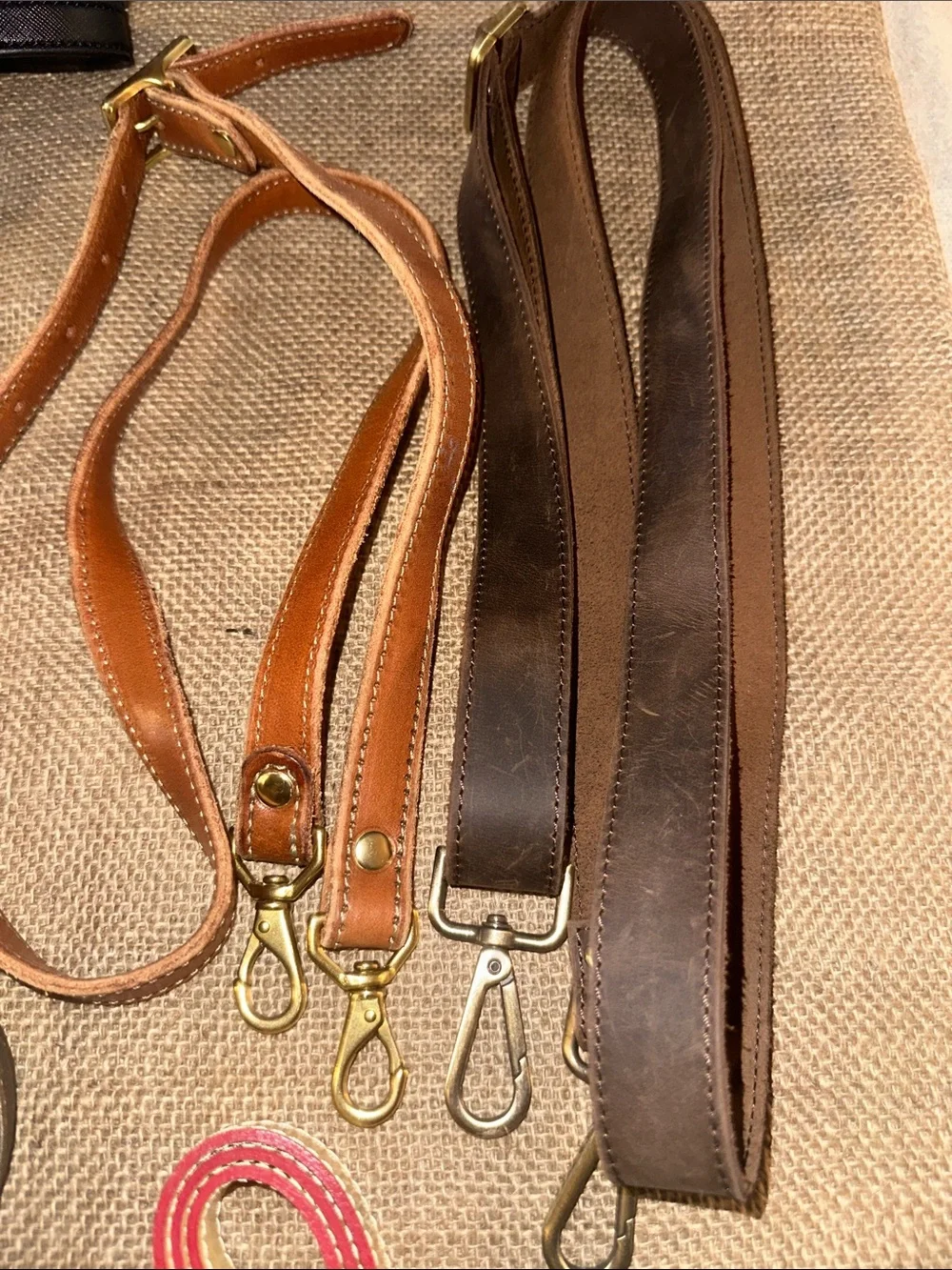 Lot of 11 Purse Straps Women Multi Color/Style Replacement Crossbody leather - Picture 8 of 13